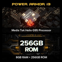 Ulefone moc Armor 13 Smartphone Android 11 8G 256G telefon komórkowy 13200mAh telefon komórkowy IP68 wodoodporny wytrzymały telefon wersja globalna 4